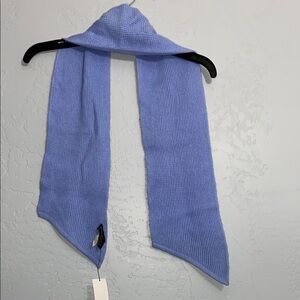 NWT Banana Republic Wool Angora Rabbit Hair Blend Light Blue Knit Scarf